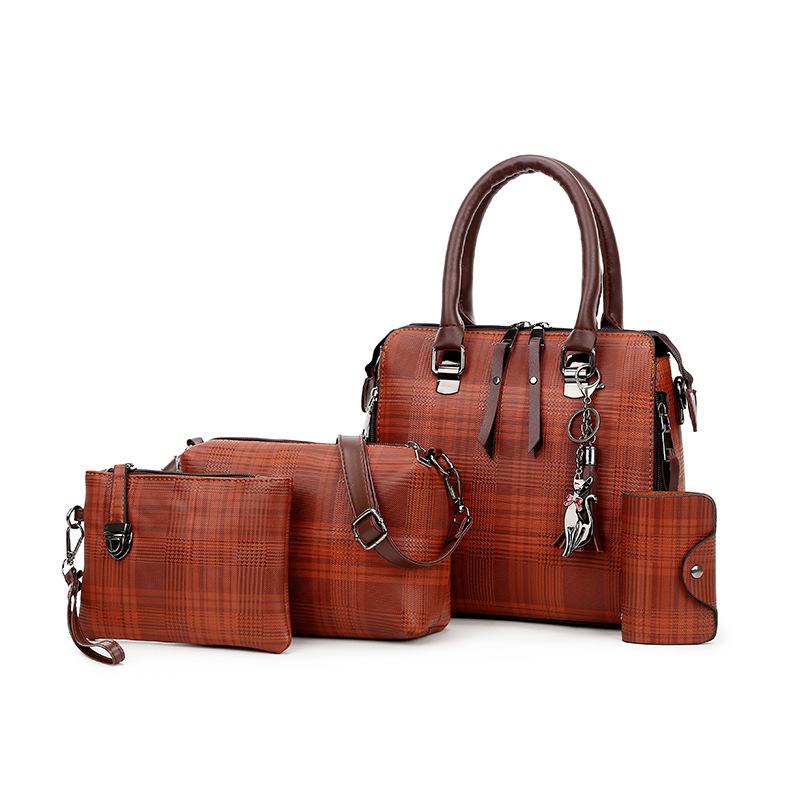 Mother and child bag, new women's bag, four-piece set, shoulder bag, portable oblique span bag, lightweight