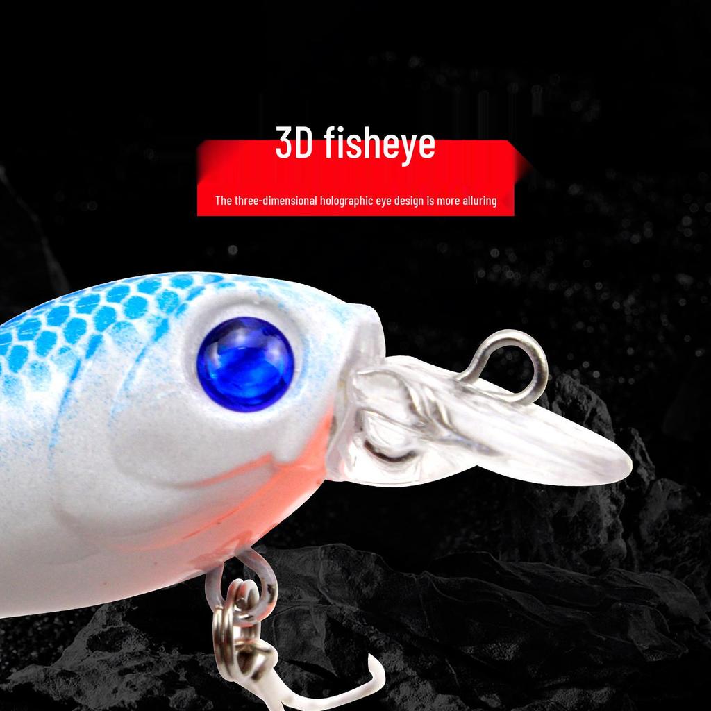Ding Liang Floating Surface Lure - Rocking Fat Fish Bait for Freshwater & Sea (Simulation Hard Bait)