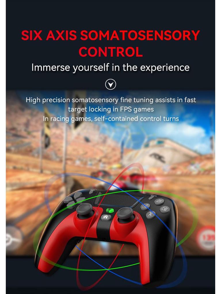 Wireless Bluetooth PS4 Game Controller for Slim/Pro with Vibration
