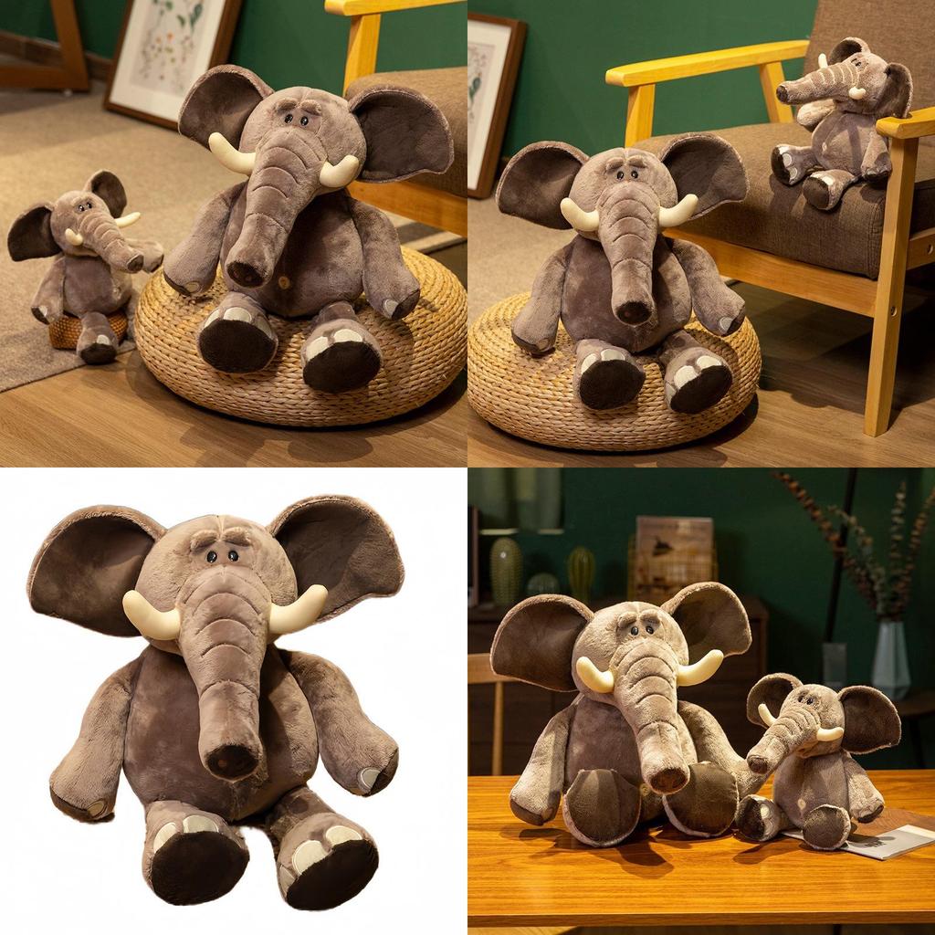 Plush Elephant Toy For Kids Soft Animal Doll Gift For Children And Toddlers