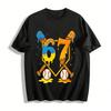 Ice Cream Melt Number 67 Baseball Themed Casual Print T-Shirt Pure Cotton T-shirt