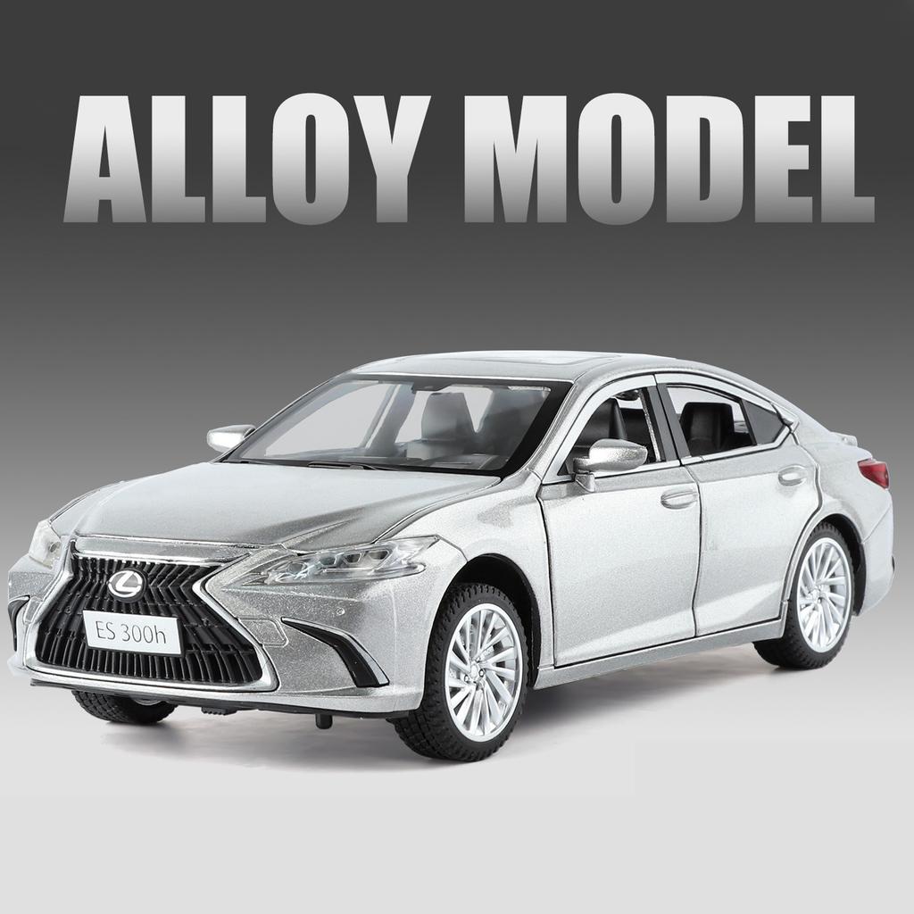 1/24 Lexus ES300h Alloy Car Model Diecasts Metal Luxy Vehicles Car Model High Simulation Sound and Light Collection Childrens Toy Gift