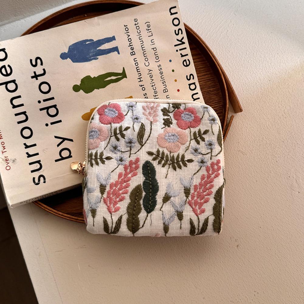 

Multi-Layered Embroidered Jewelry Storage Bag Cotton Linen Women s Wallet Ring Pendant Style 7