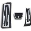Autobro for BMW 2019 2020 330i G20 G21 Gas Brake Foot Pedal Cover Cap Footrest Pads Trim Kit Set No Drill Steel Car Interior Accessories