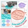 Pet Slow Food Bowl With Silicone Tape Suction Cup, Dog Licking Plate, Circular  Pet Meal Bowl,  And Dog Universal Slow Food Plate