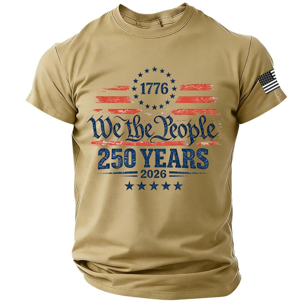 Men's Casual Round Neck Lightweight Breathable Short-Sleeve Top