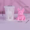 French Bulldog Shape Silicone Soap Mold DIY Silicone Candle Molds Clay Mould Silicone Soap Making Tool Silicone Material