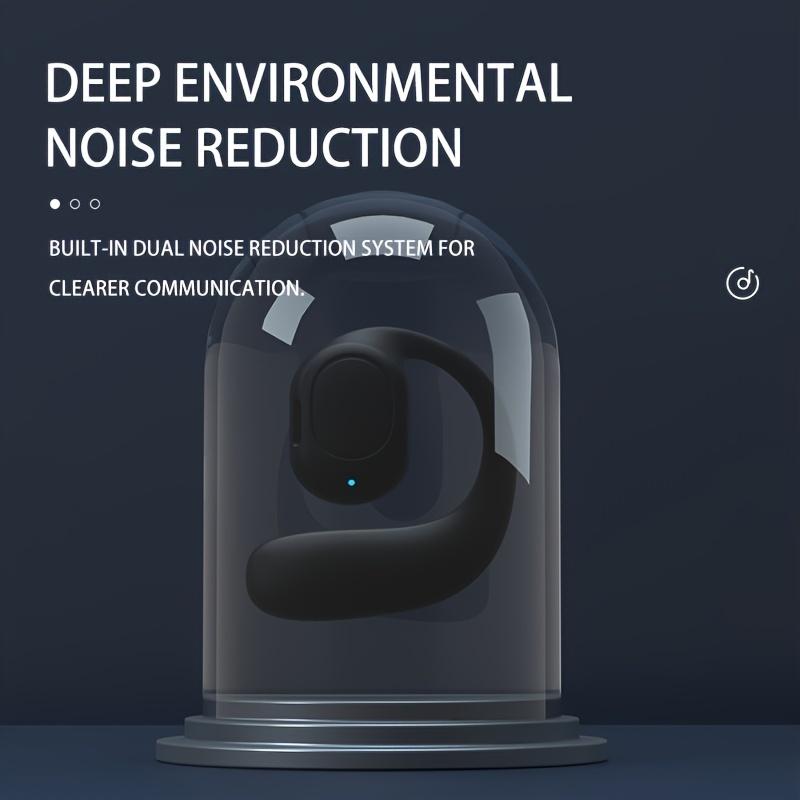 New 1Pc Bluetooth Wireless Earbud Headphones - 3D Surround Sound, Touch Control, Noise Cancelling Voice Call, Condenser Mic, Universal Phone Control