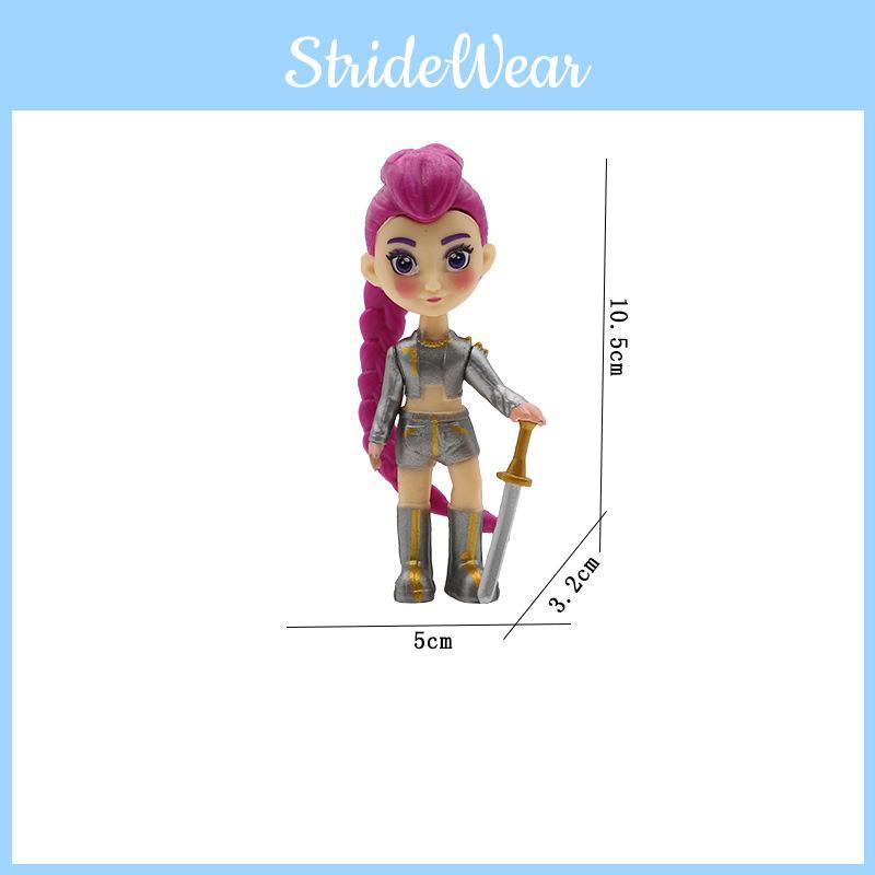 Kpop Demon Hunters Collectible Figure With Plastic Material For Display And Gift