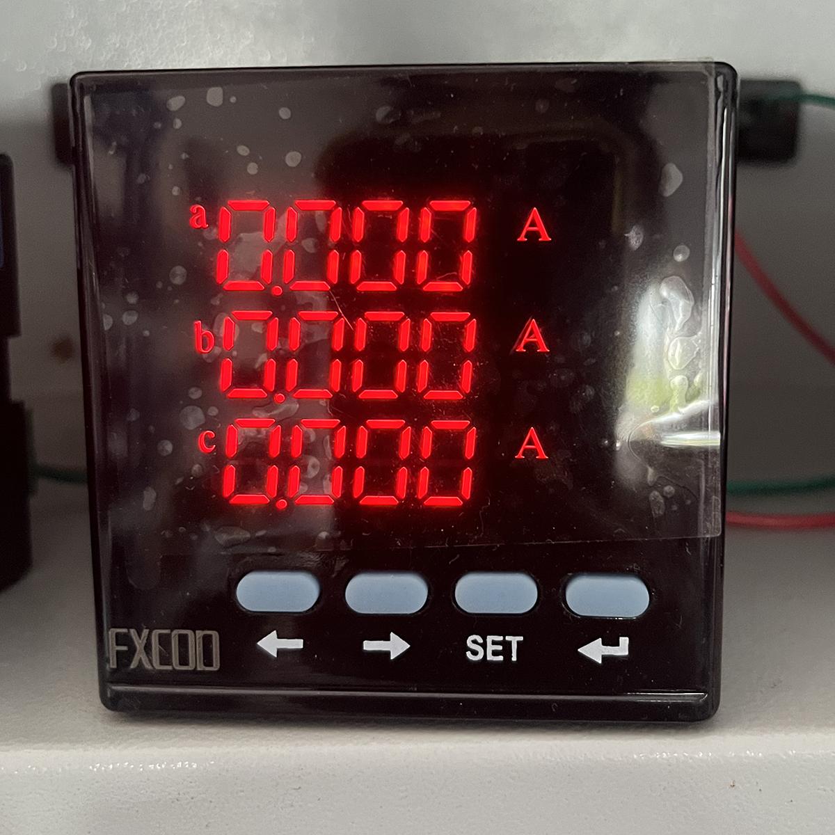 

3P4L 3P3L Three Phase LED Ammeter Digital Display Panel Meter with RS485 Modbus-RTU Multifunction Panel Meter and Voltage Meter 72*72mm