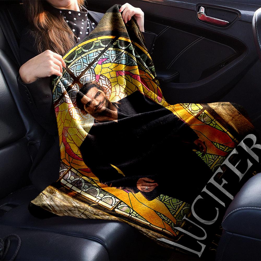 Lucifer Season Three Teaser Blanket Soft Throw Blanket For Home Bedroom Bed Sofa Travel Office Solid Christmas Blanket