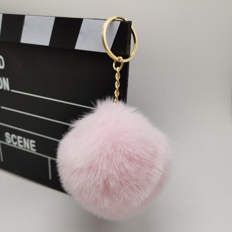 Rabbit Plush ball Pendant 8CM Ladies luggage Plush Keychain Pendant Bag Accessories Gifts