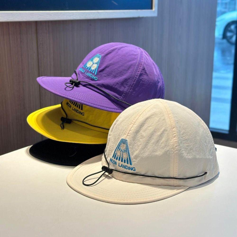 Casual Breathable Parent-Unisex Baseball Caps Quick-Drying Foldable Hip-Hop Caps Sun Protection Adjustable Sunscreen Cap Summer