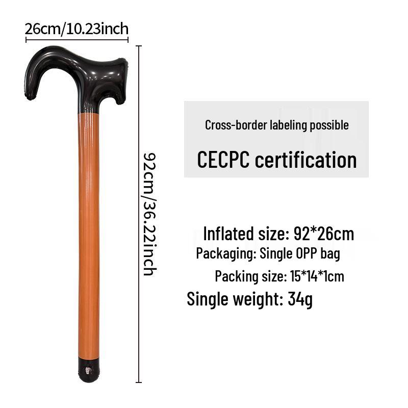 Inflatable Walker & Crutch Set for Halloween & Christmas Props