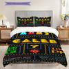 PacMan Tournaments Retro Fun Three-piece Set(1 * Duvet Cover + 2 * Pillowcase, Without Core) Bedding Set Soft and Comfortable