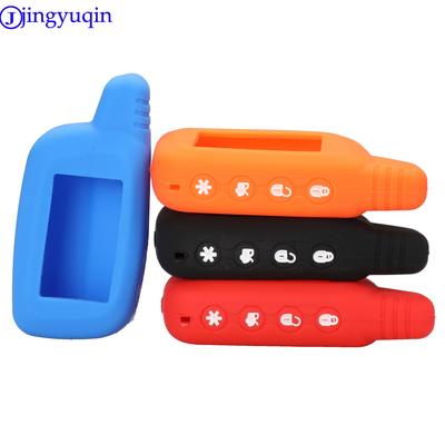 Jingyuqin Silicone Car Key Case For Panther SLK 300 SLK 350 400 450 600RS 625RS 650RS 675RS 2 Car Alarm LCD Keychain Remote