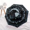 Raven & Floral Mandala Wall Art: Unique Decor for Any SpaceUmbrella, Portable 3-Fold Umbrella for Men & Women,Christmas Gift ES187