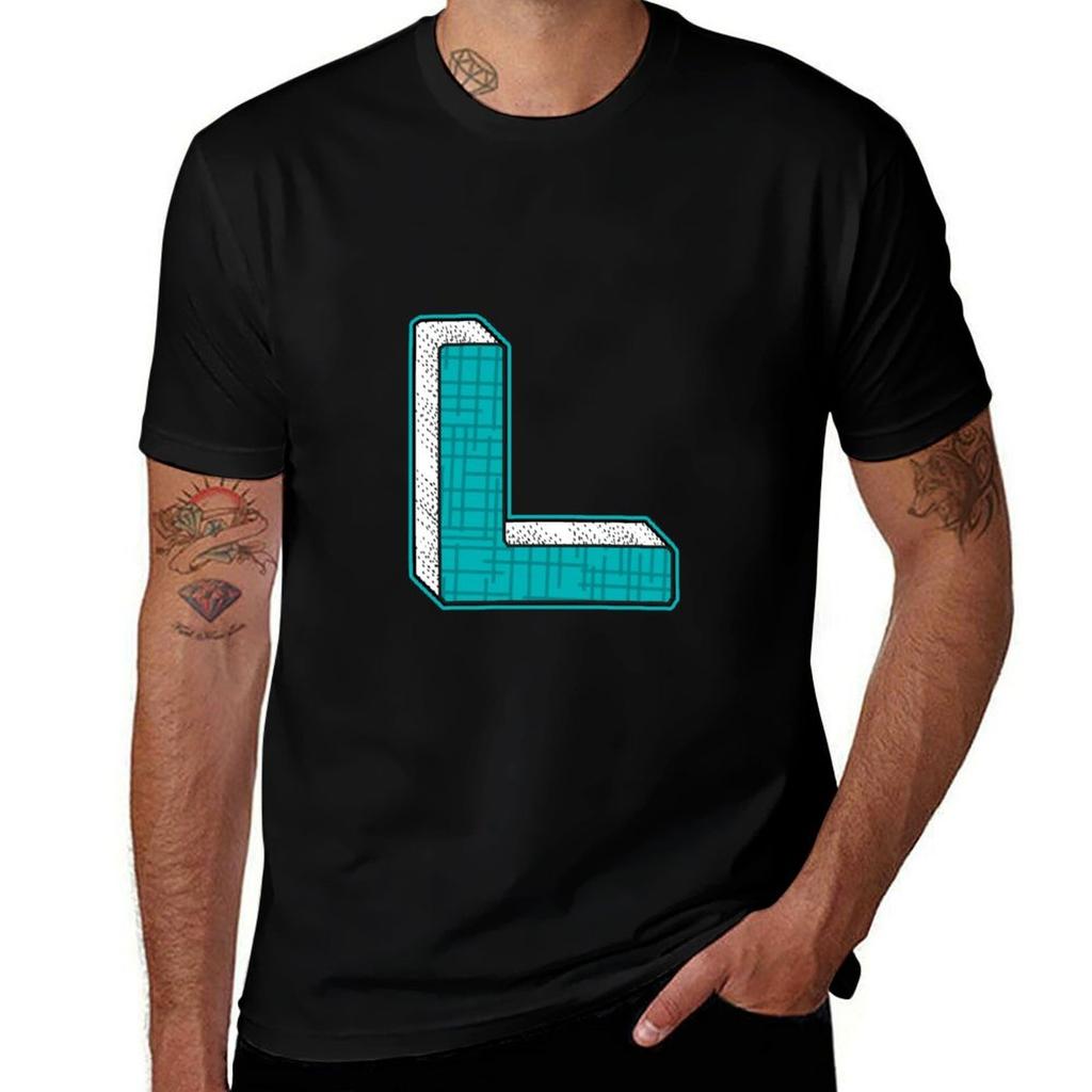 Alphabets Blue YWZMLS 5 TShirt T Shirt Man Designer T Shirts with Prints TShirt