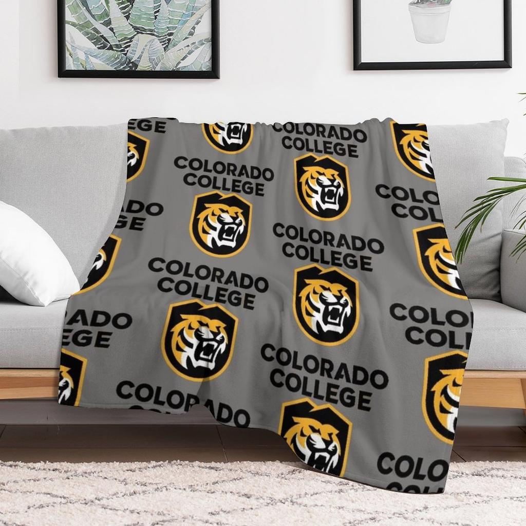 Tigers Colorado College Throw Blanket Durable Warm Blanket for Daily Home Use