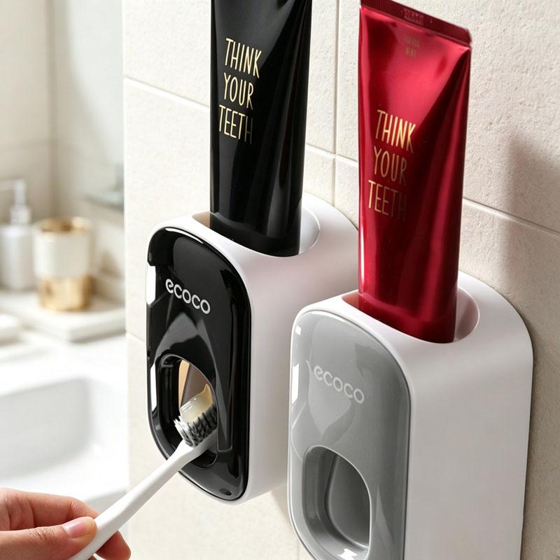 Wall Mount Automatic Toothpaste Dispenser Waterproof Toothpaste Squeezer Bathroom Toothbrush Holder Accessories