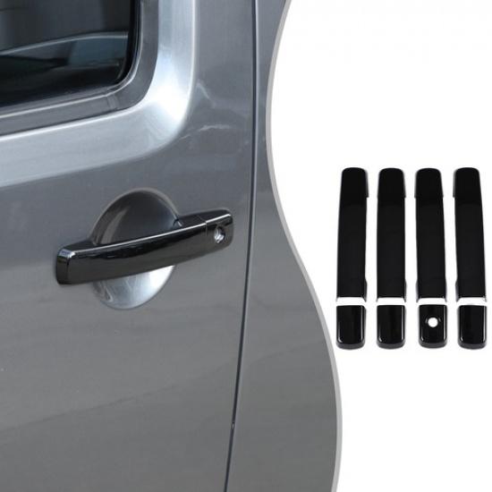 Glossy Piano Black ABS Exterior Door Handle Cover For Nissan Frontier 2005-2017