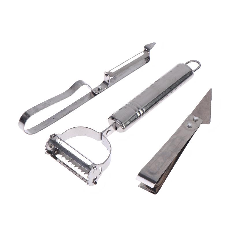 1/3Pcs Stainless Steel Vegetable Peeler Set Multifunctional Fruit Slicer Cutter Tools Potato Carrot Grater Julienne Peeler