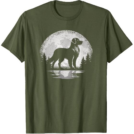 Vintage Golden Retriever Moon Men Women Golden Retriever T-Shirt