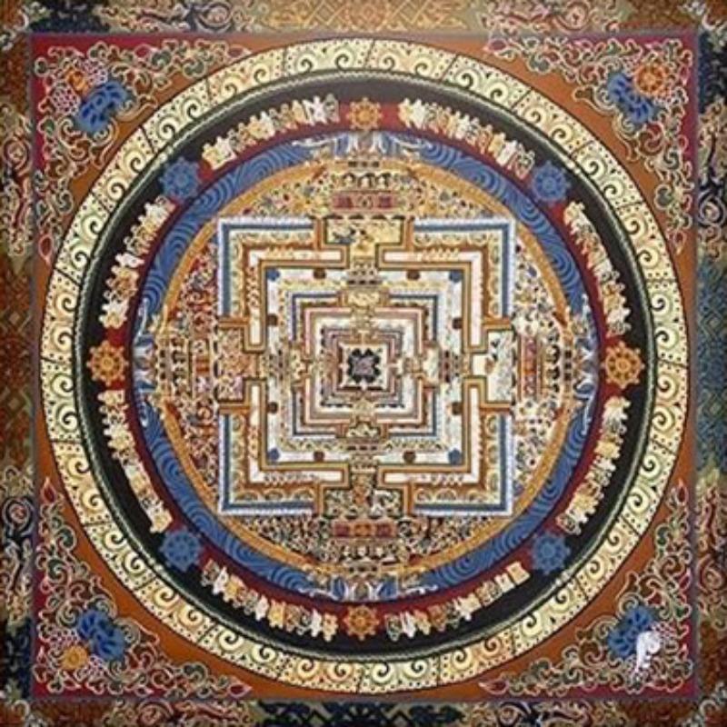 DIY Wohnzimmer Tibetische Thangka Diamantmalerei Mandala Schlafzimmer Kreuzstich Diamantaufkleber Diamantmalerei