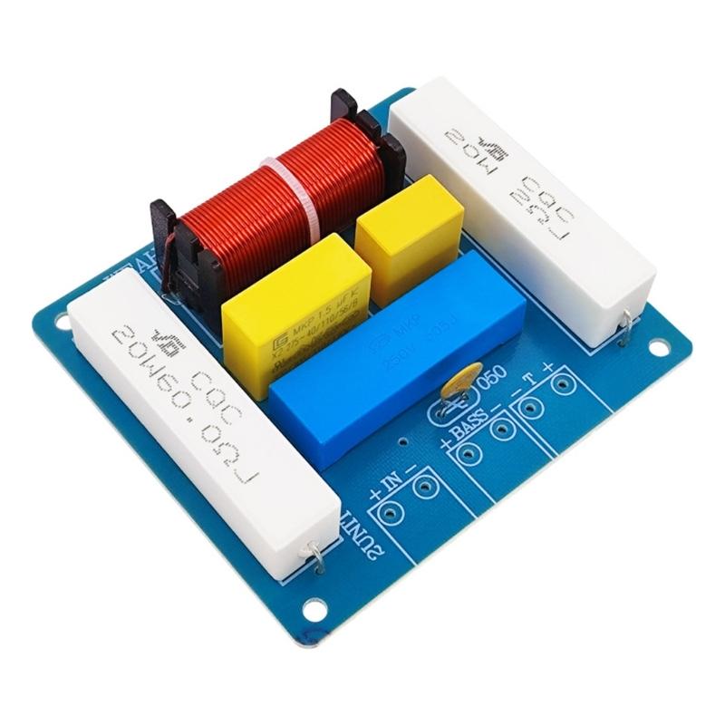 

2-Way Sound Crossover Filter MKP Capacitors Frequency Divider WEAH-245 400W High Bass For Enhancing Sound 1