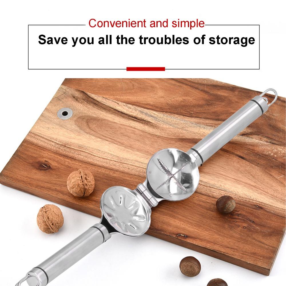 Stainless Steel Chestnut Cutter Portable Cross Shaped Nut Cracker Ergonomic Efficient Walnut Opener Home Restaurant