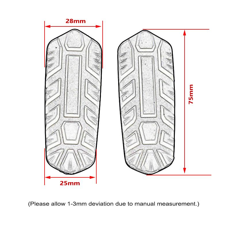 V4 Front Rear Footrest Foot Pegs Pedals For Ducati Multistrada V4/ V4S/ RS/ Pikes Peak/ Rallly Multistrada V2 V2S 2021-2025