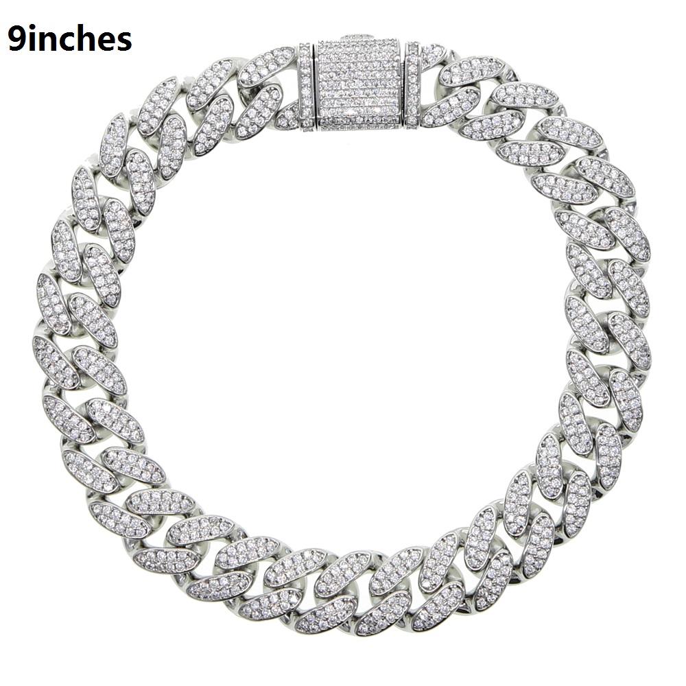 Fashion Hip Hop Cuban Chain Ice Out Bling Charm Anklet for Women