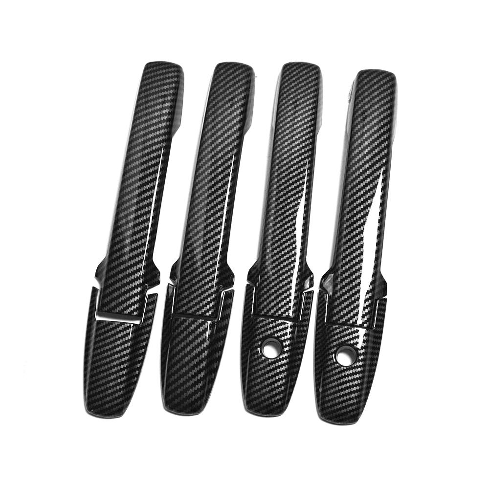 

Для Honda BRIO 2010-2016 черный узор из углеродного волокна, крышка дверной ручки, накладка на безель brio 2011 2012 2013 2014