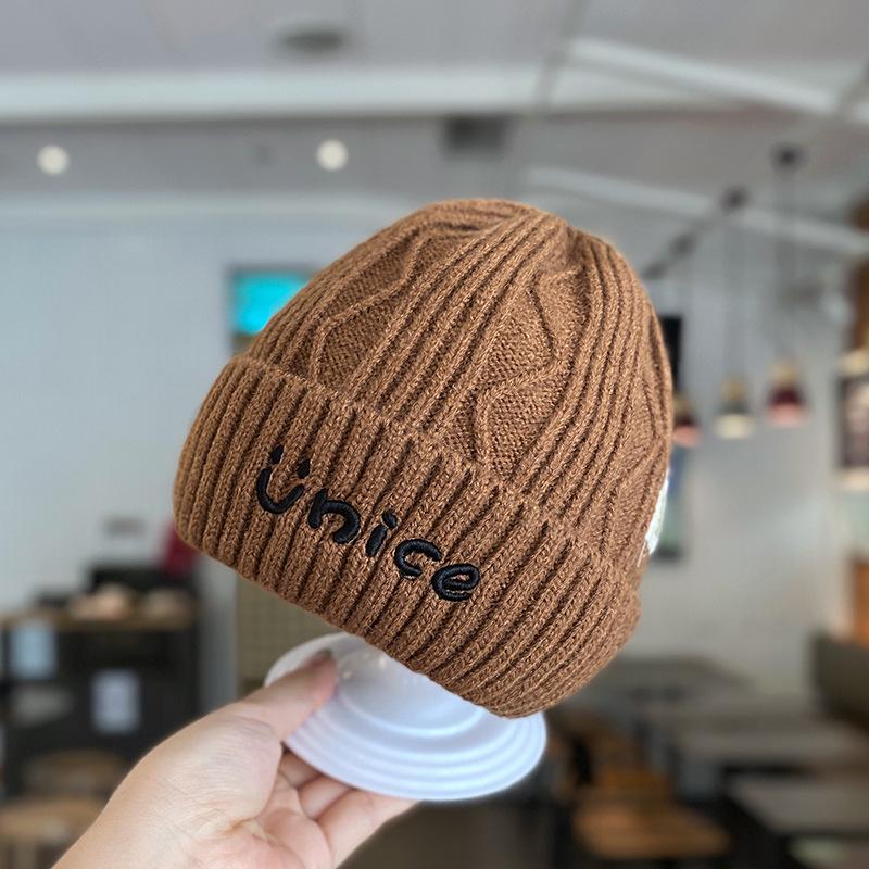 

Детская вязаная шерстяная шапка с защитой ушей - Осень/Зима Корейский стиль для мальчиков и девочек