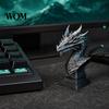 Mystical Dragon Home Decor 3D Printed Ancient Bust Sculpture, Realistic Scales & Spikes, One-piece Molding with Multiple Colors, Compact Ornament for