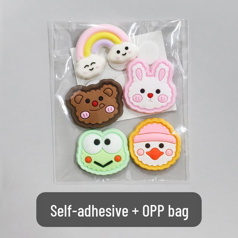 3D Cartoon Water Cup Sticker: Soft Glue Decoration, Mixed Style DIY, No-Trace Adhesive, Cute Phone Case, Refrigerator Magnet