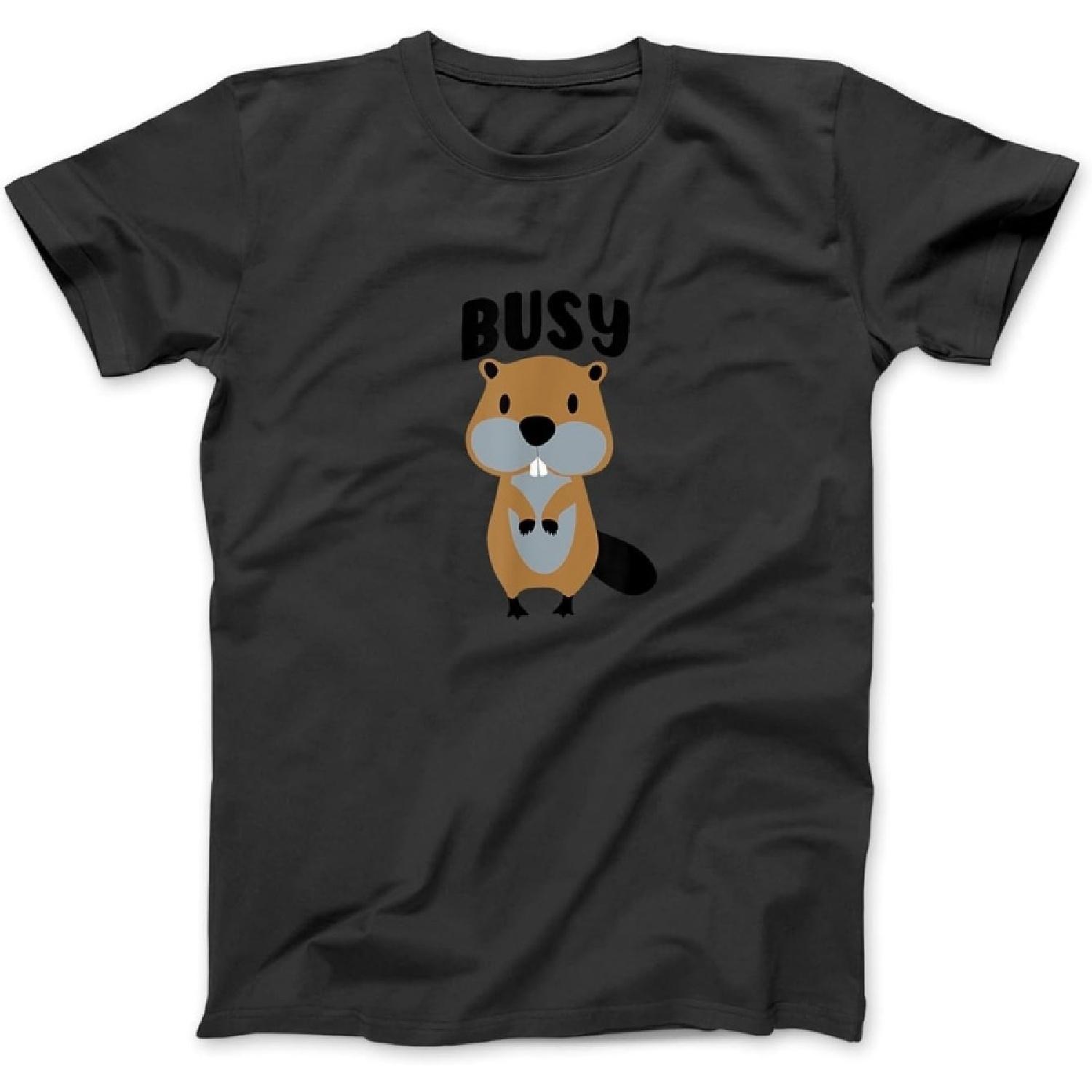 Cute Beaver Animal Lover Shirt Gift, Busy Beaver T-Shirt, Sweatshirt, Hoodie for Men Women Kids Made in Canada Black XXXXXL разноцветный