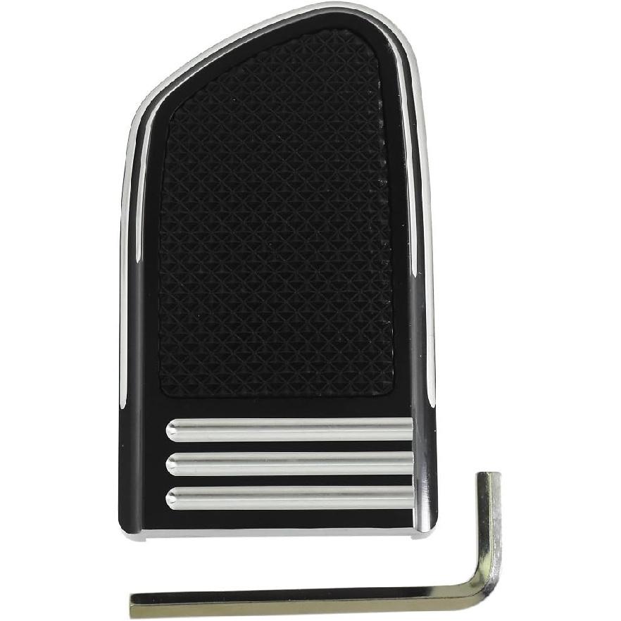 HDBUBALUS Rear Brake Pedal Large Pad Cover for Harley Dyna Street Fat Bob Wide Glide Softail