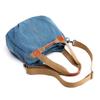 Borsa a tracolla in tela vintage da donna, ad alta capacità e dallo stile semplice, per l'uso quotidiano