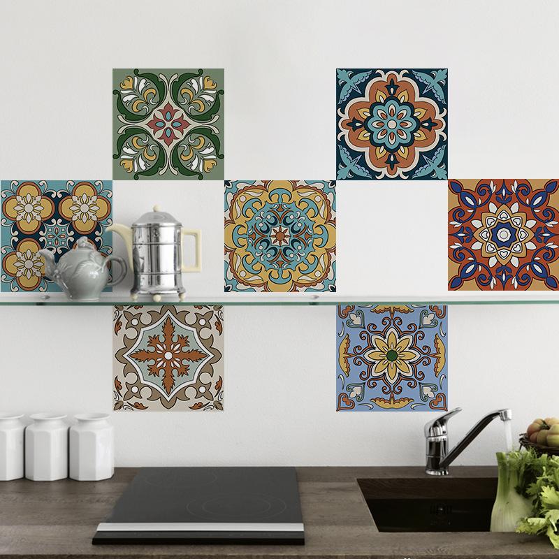 Darui Kitchen Oil-Proof Crystal Flower Tile Sticker Apartment Renovation Sticker Bathroom Tile Sticker Hotel Waterproof Wall Sticker