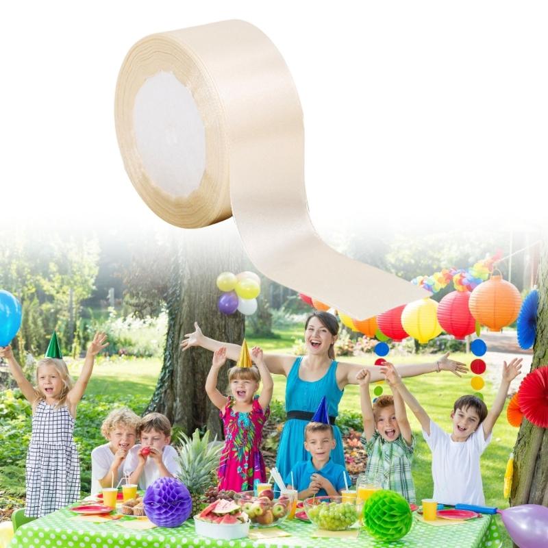 High Quality Polyester Gift Wrapping Ribbon in Multiple Color for Weddings Birthdays and Festival Occasion