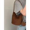 High-end Underarm Bag, Large-capacity Suede Bucket Bag, Simple Single-shoulder Bag