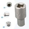 Oil Sump Drain Socket Wrench  Square Oil Sump Drain Plug Key Tool Remover 3/8 Drive Auto Repairing Gearbox Screw Wrench