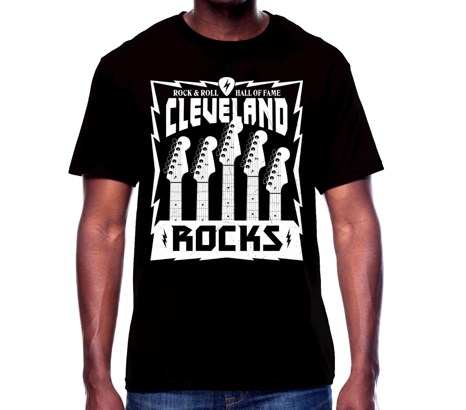 

26 Rock And Roll Hall Of Fame Graphic Short Sleeve Tee Cleveland Rocks Shirt New Unisex T-Shirt L