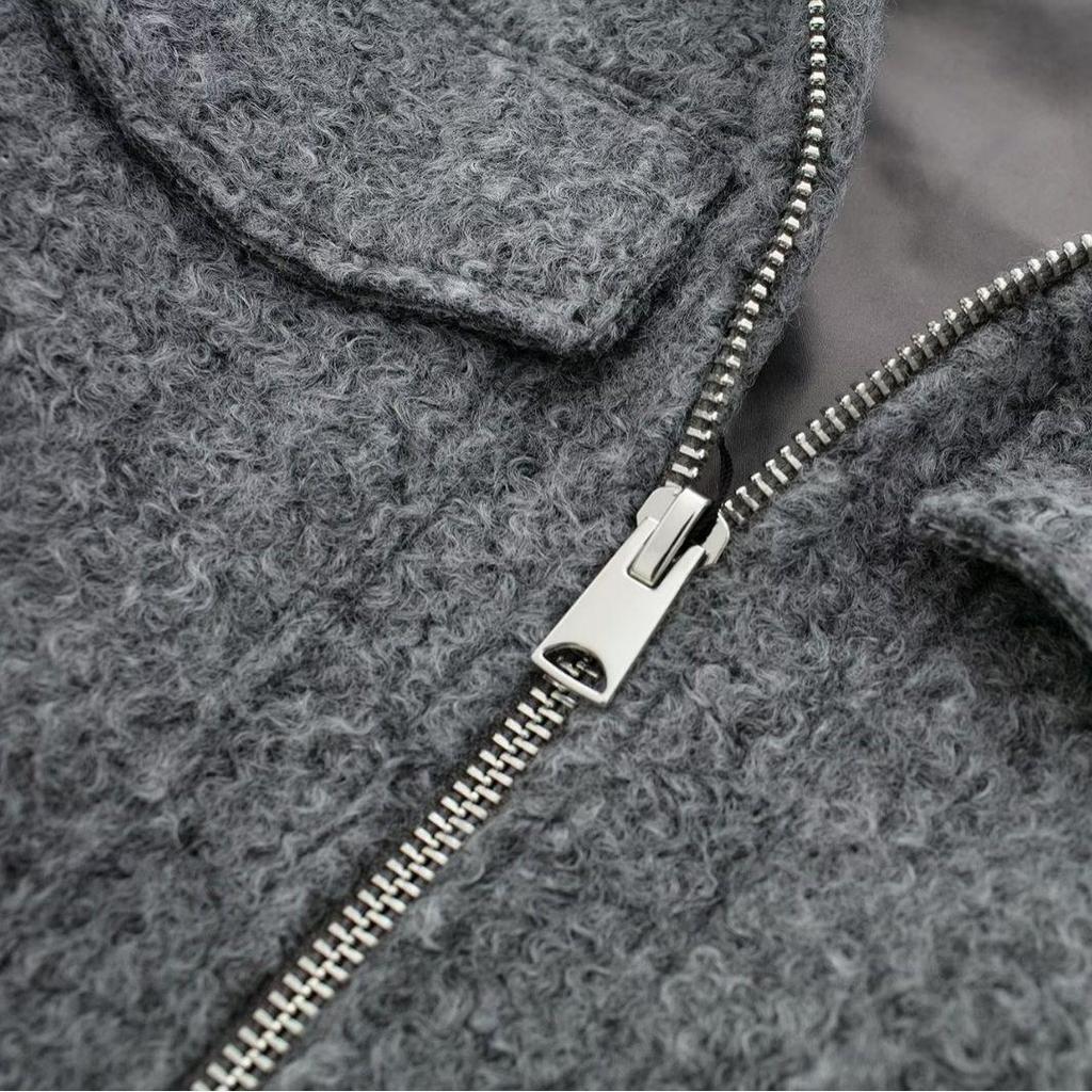 2024 Autumn/Winter Women's Casual Tweed Jacket with Lapel and Pocket