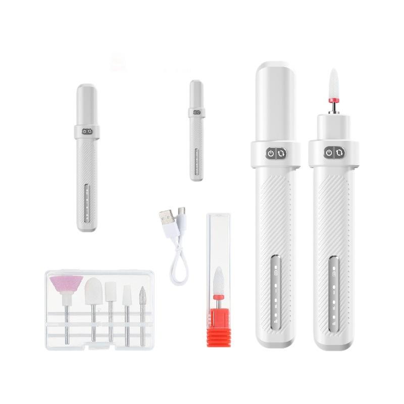 Przenośna frezarka do paznokci Elektryczna polerka do paznokci Zestaw narzędzi do manicure i usuwania lakieru Elektryczne narzędzia do zdobienia paznokci