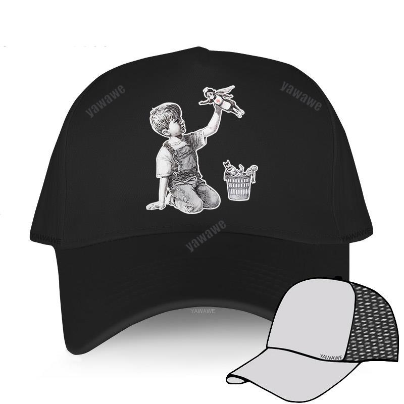 Unisex Breathable Baseball Cap Boyfriend Hat Banksy Game Changer Nurse Super Hero Novelty Street Art Designer Fashion Men Hats