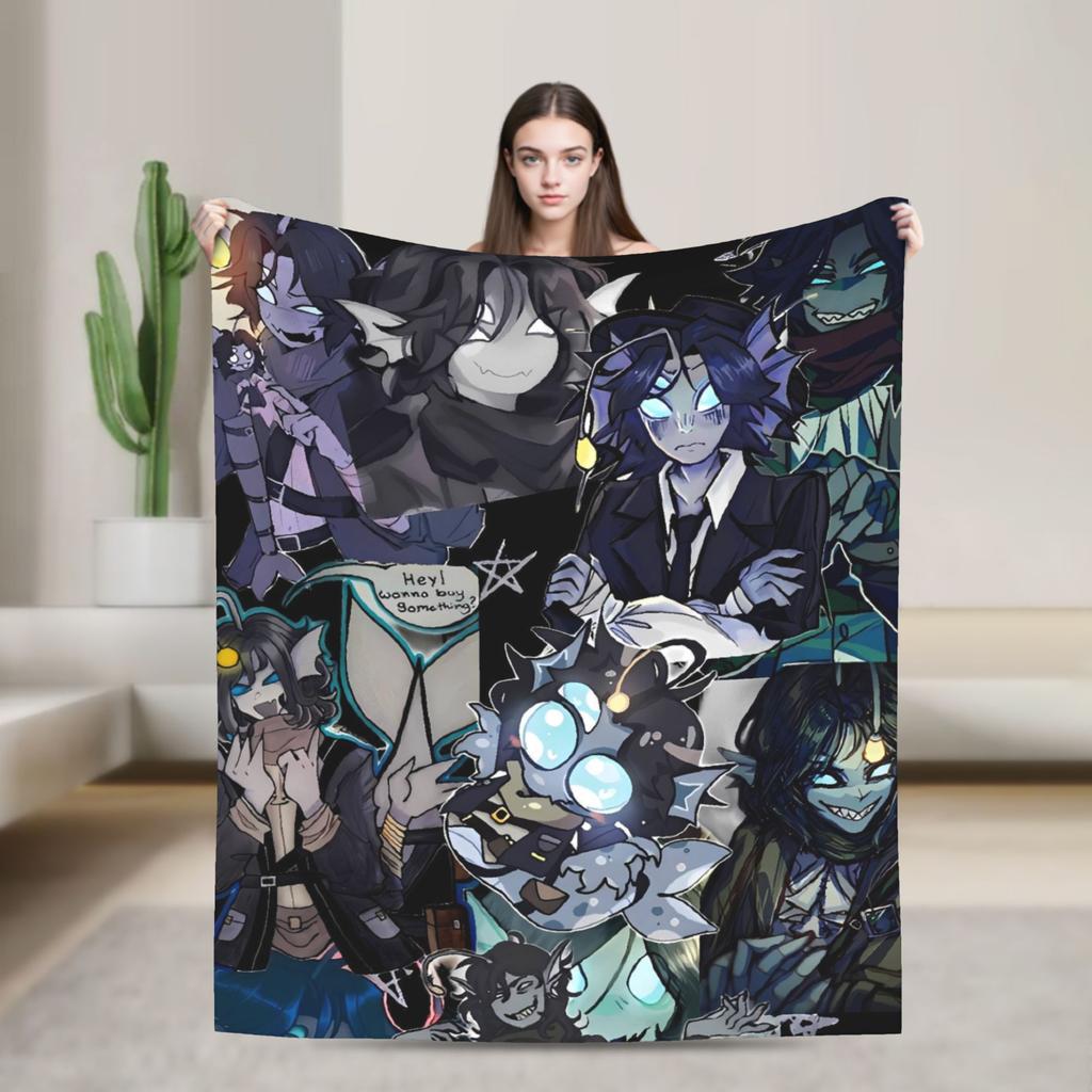 Soft Blankets Decorative Sebastian Solace Pressure Game Throw Blanket  Flannel Bedspread For Couch Bed Aesthetic Sofa Bed Cover