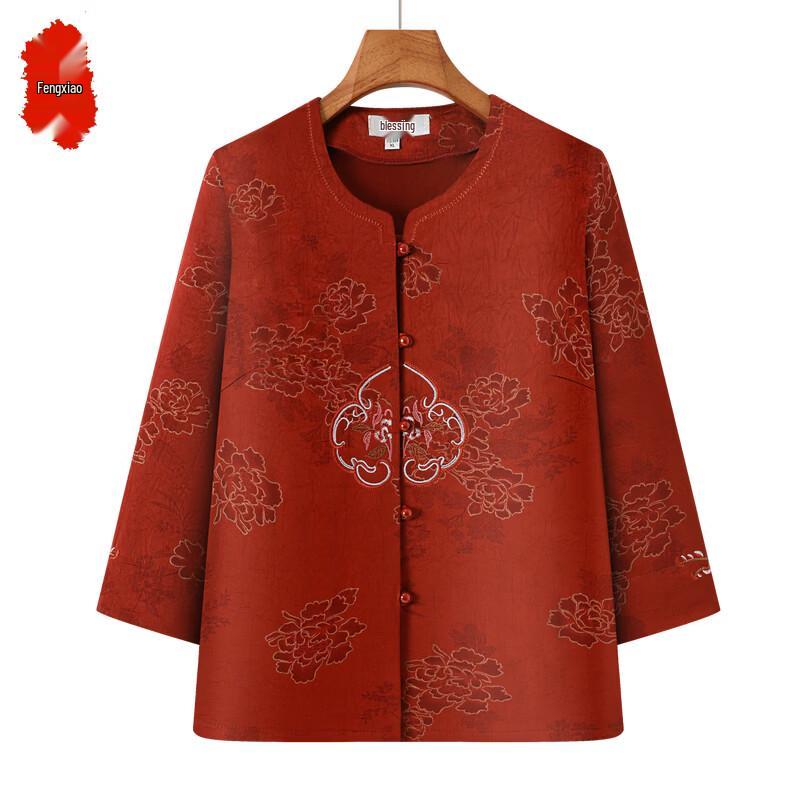 Fengxiao New Chinese Style Embroidered Blouse XL