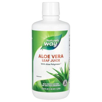 Aloe Vera Leaf Juice Unflavored 1L (33.8 Fl Oz)